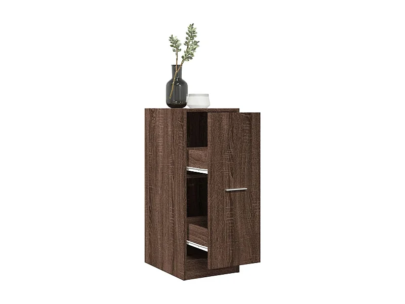 Armoire apothicaire chêne marron 30x41x77,5cm bois d'ingénierie