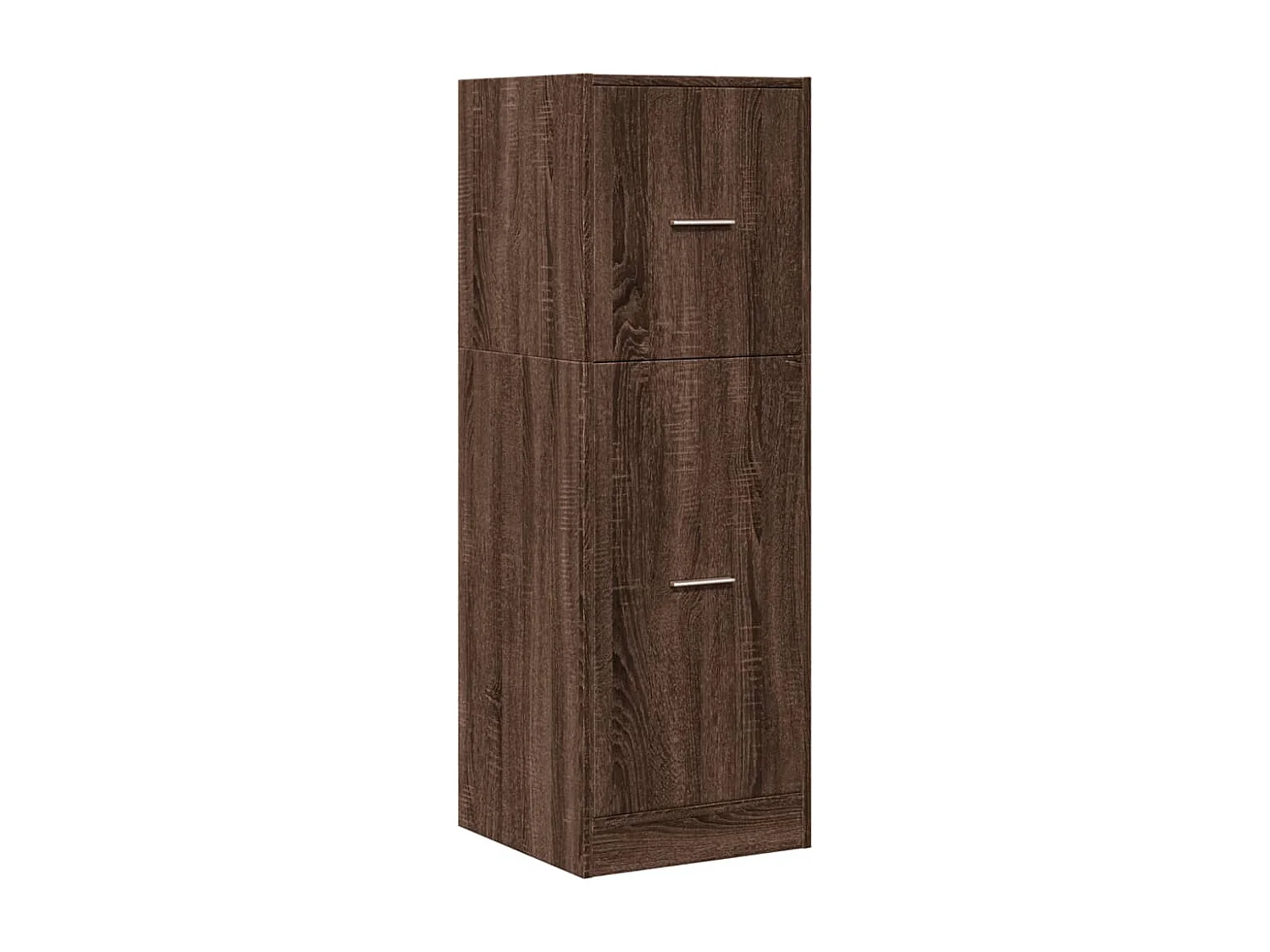 Mueble boticario roble marrón 40x41x118 cm madera contrachapada