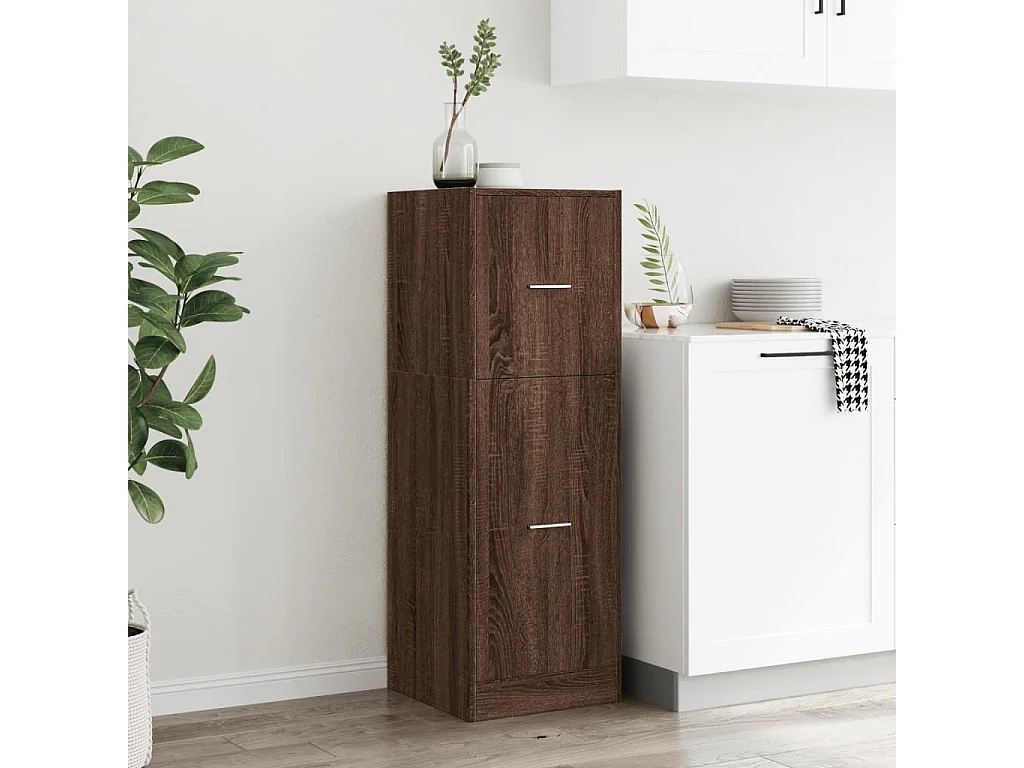 Armoire apothicaire chêne marron 40x41x118 cm bois d'ingénierie
