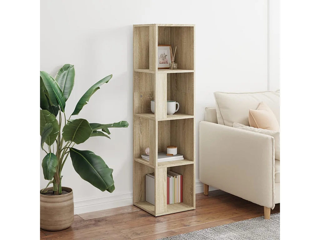 Armoire d'angle Chêne sonoma 33x33x132 cm Bois d’ingénierie