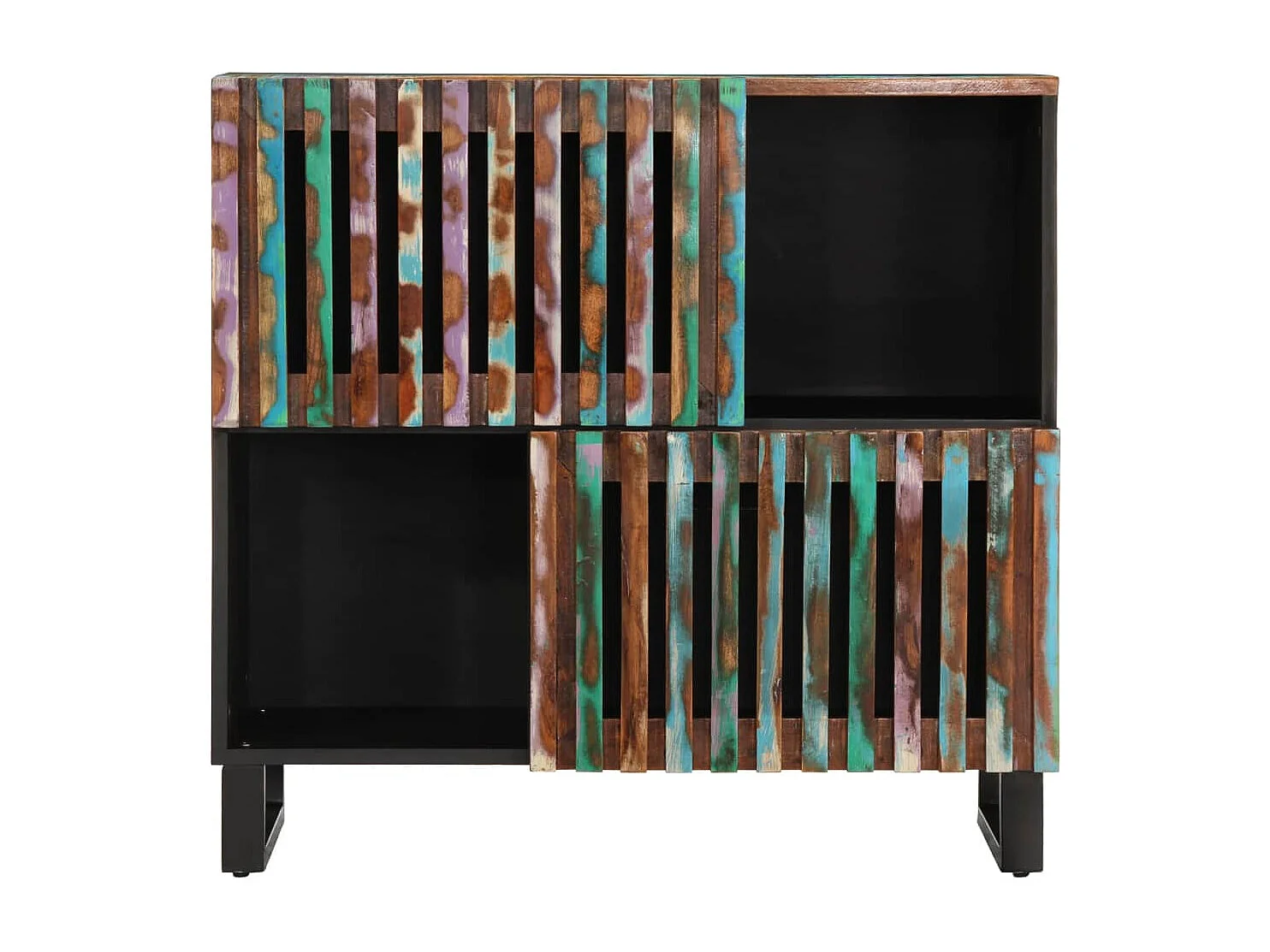 Sideboard 80x34x75 cm aus massivem Akazienholz