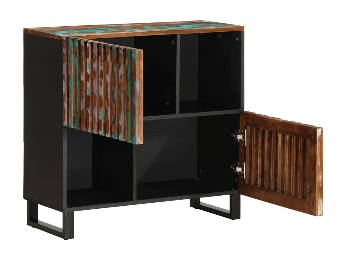 Sideboard 80x34x75 cm aus massivem Akazienholz