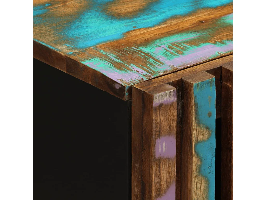 Sideboard 80x34x75 cm aus massivem Akazienholz