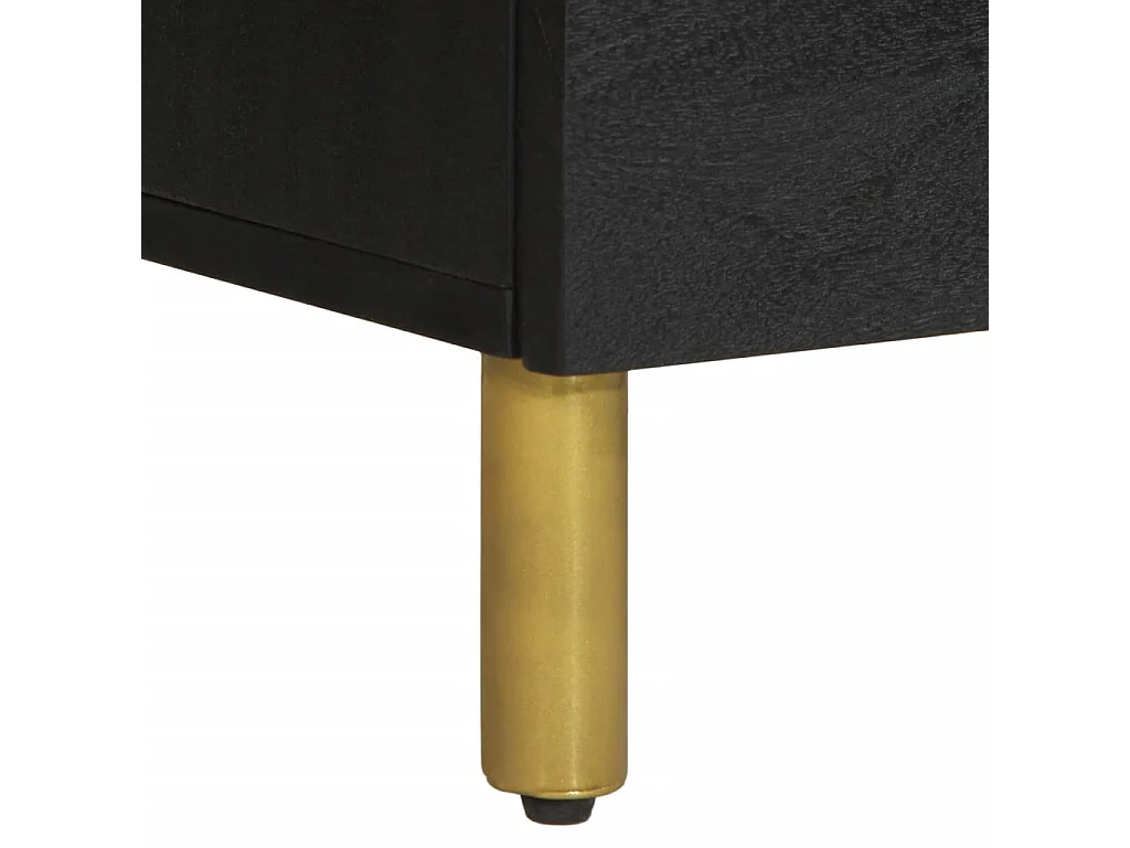 Credenza nera 60x33x75 cm in derivati del legno