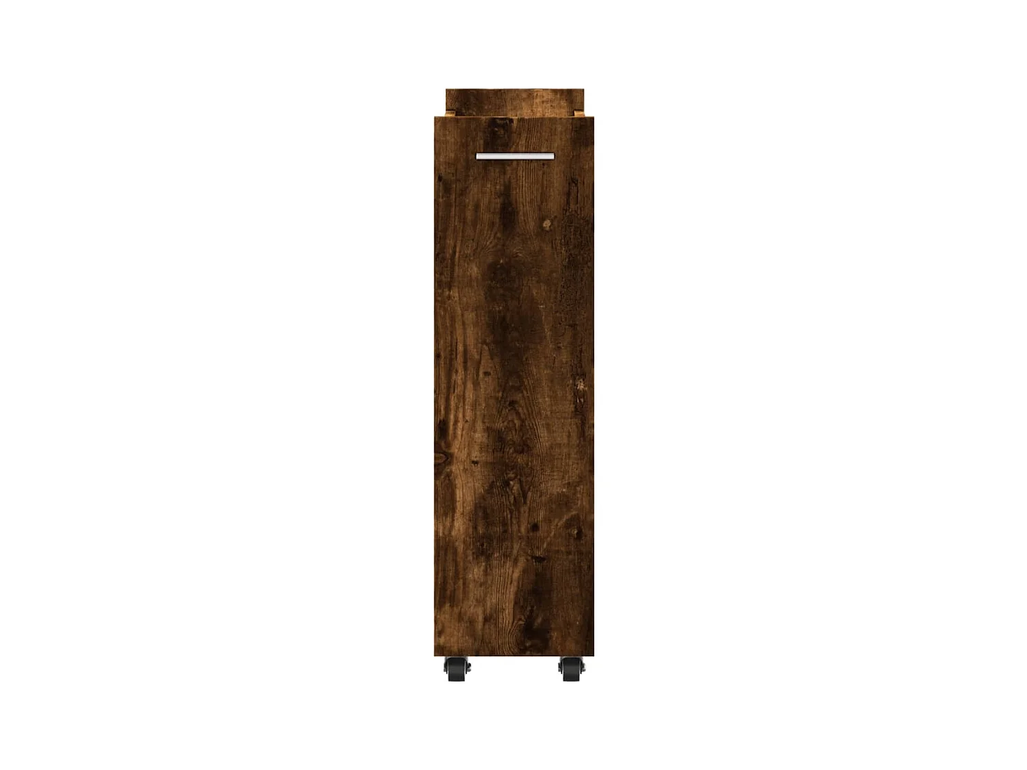 Armoire avec roues chêne fumé 60x22x79 cm bois d'ingénierie