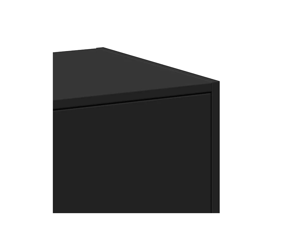 Armoire d'apothicaire noir 30x41x144,5 cm bois d'ingénierie