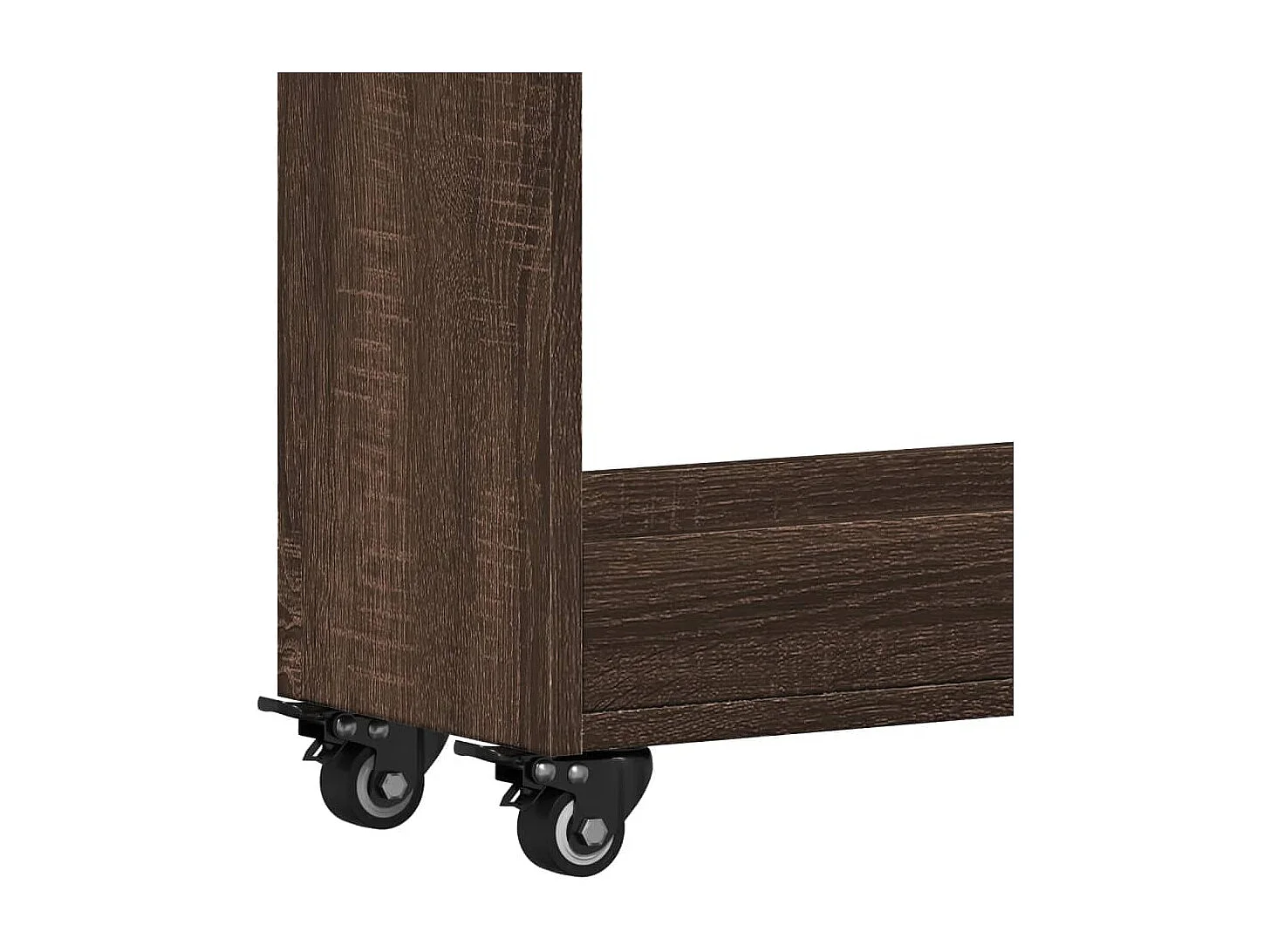 Kleiderschrank mit Rollen, braune Eiche, 60 x 22 x 79 cm, Holzwerkstoff