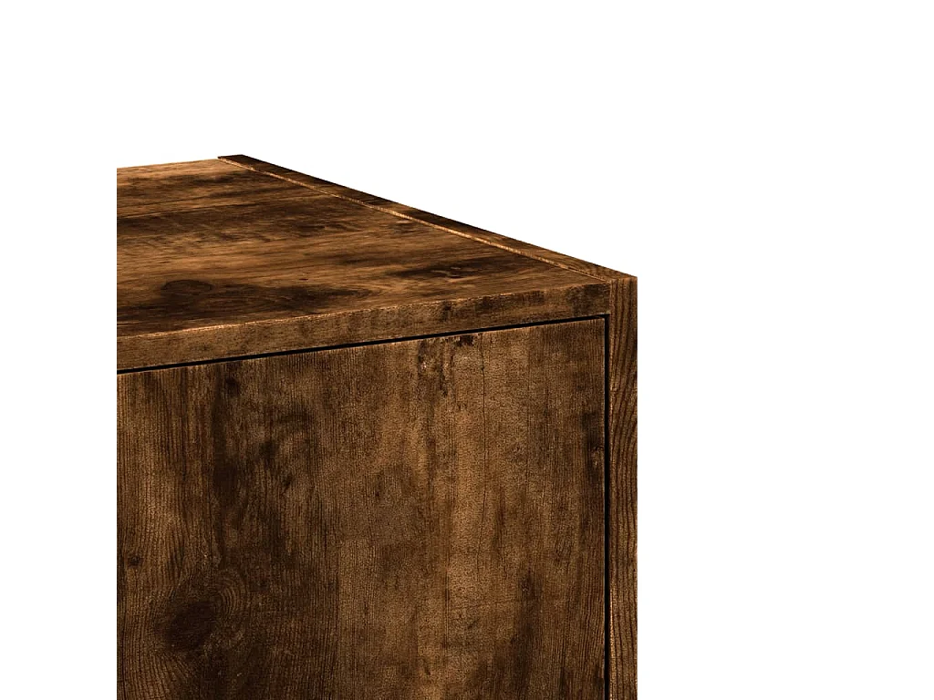 Mueble boticario roble ahumado 30x41x118 cm madera contrachapada