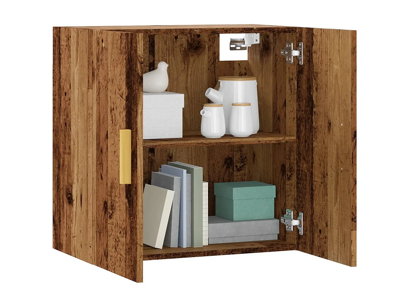 Armoire murale vieux bois 60x31x60 cm bois d'ingénierie