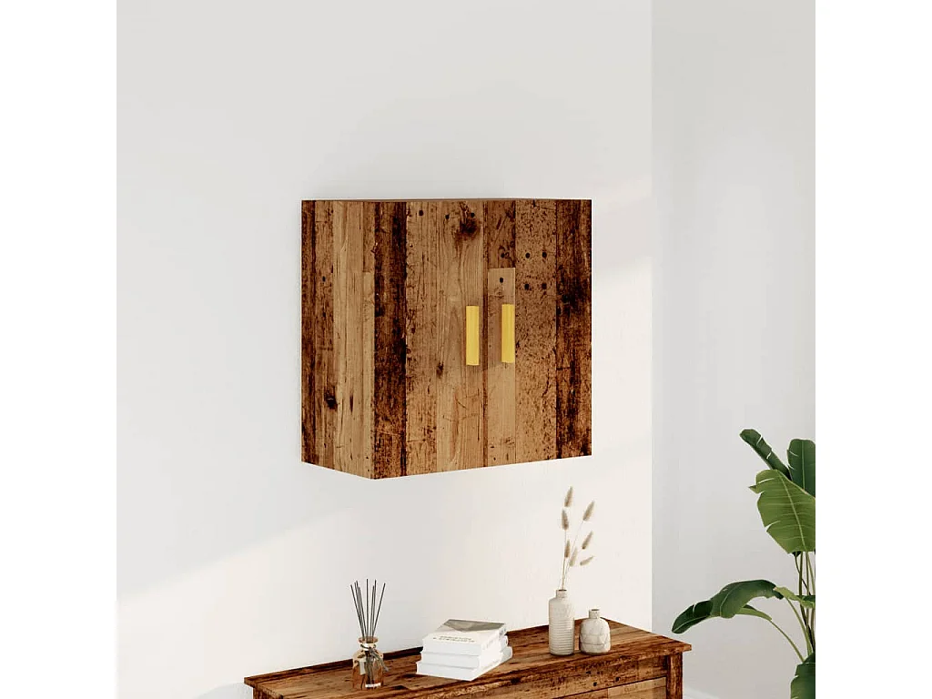 Armoire murale vieux bois 60x31x60 cm bois d'ingénierie