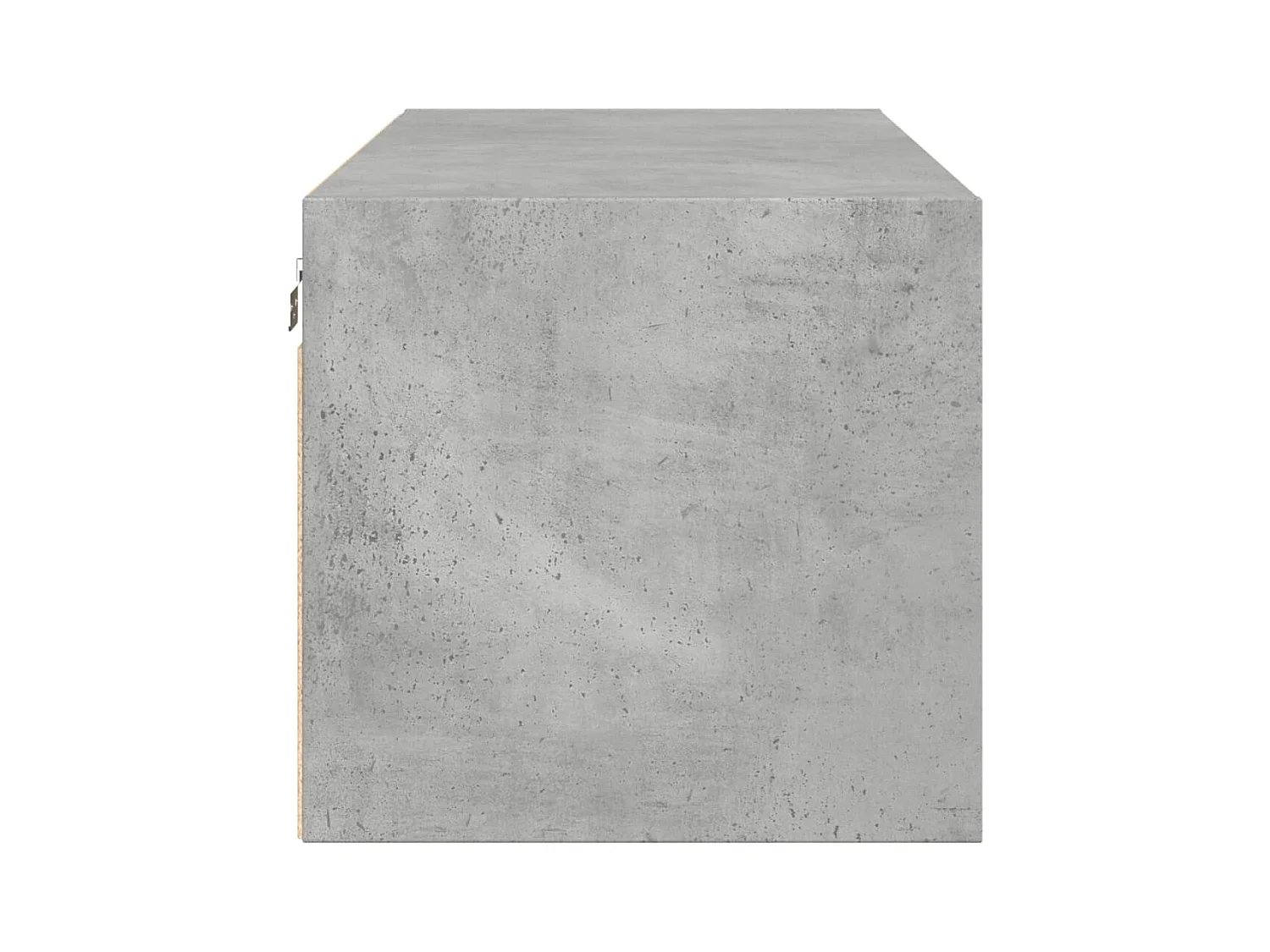 Armoire murale avec portes en verre gris béton 102x37x35 cm