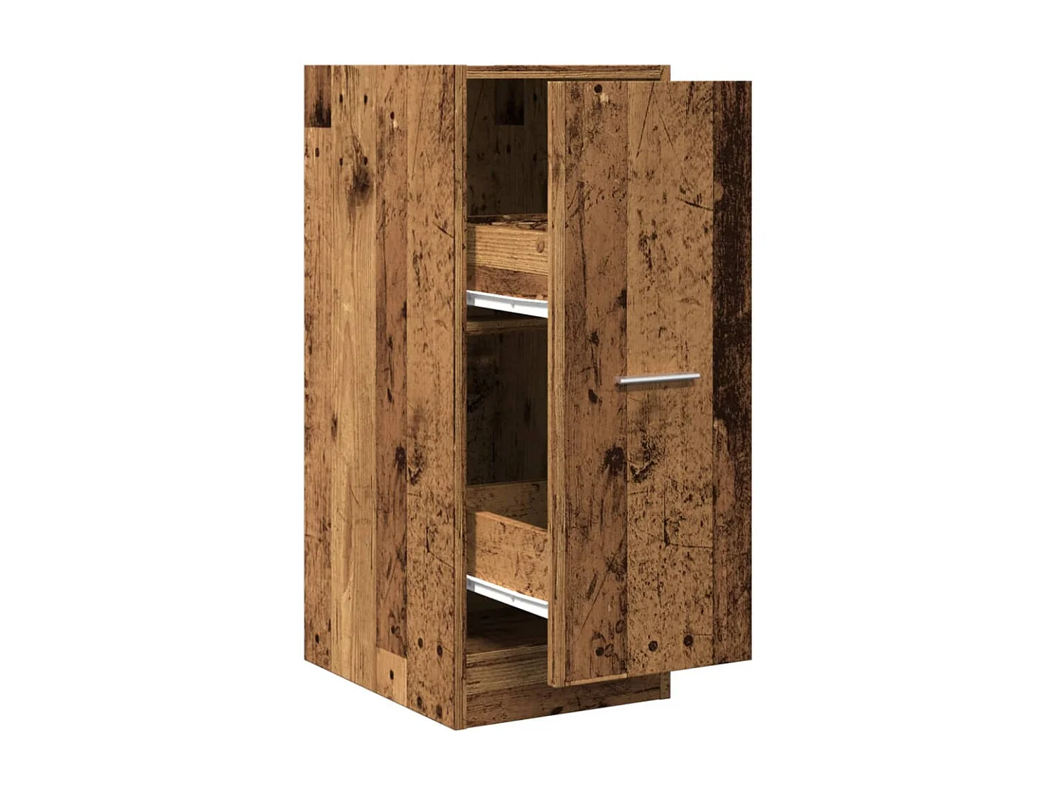 Armoire d'apothicaire vieux bois 30x41x77,5cm bois d'ingénierie