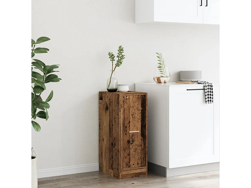 Armoire d'apothicaire vieux bois 30x41x77,5cm bois d'ingénierie