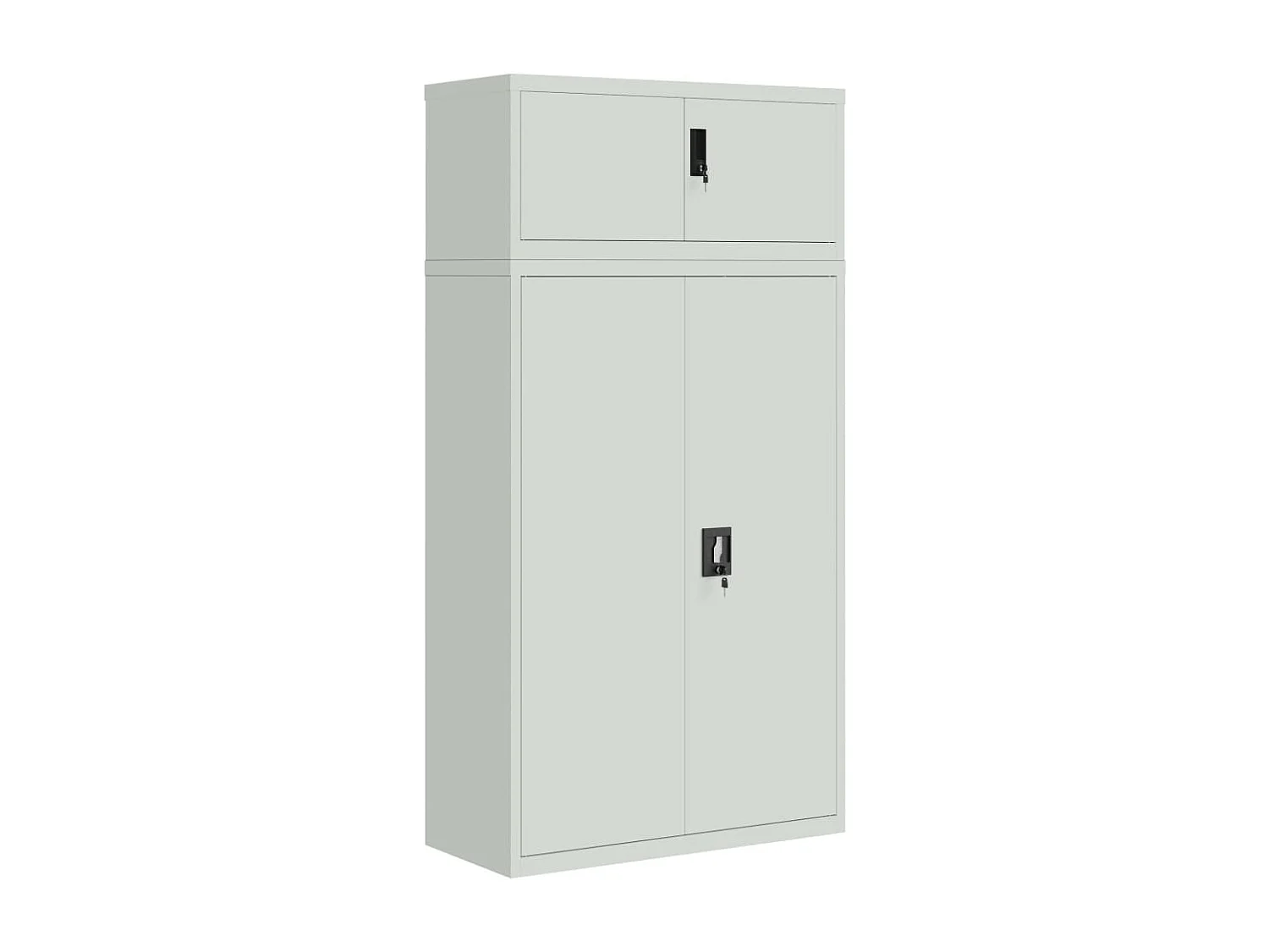 Classeur gris clair 90x40x180 cm acier