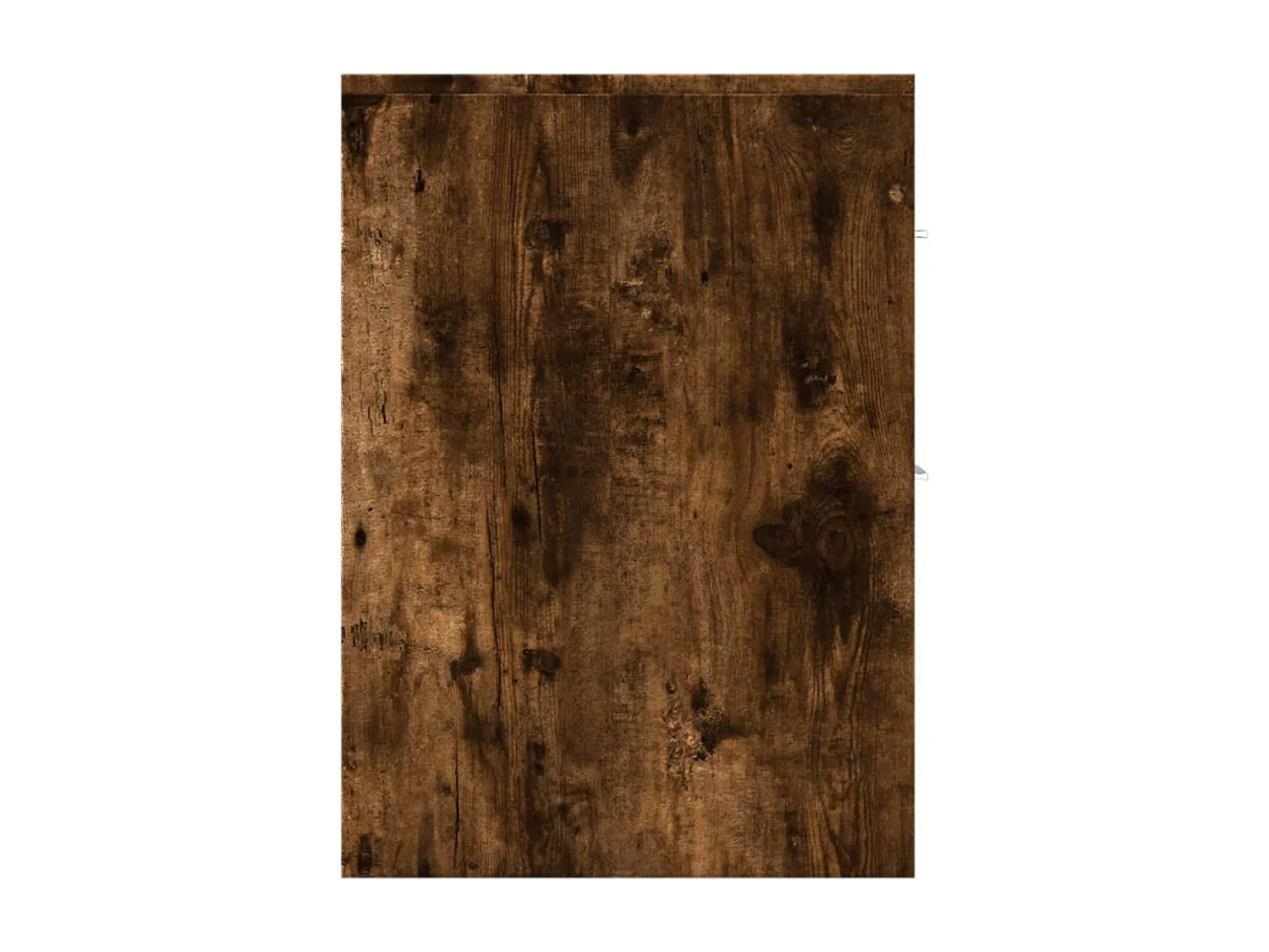 Smal badkamermeubel met gerookte eiken wielen