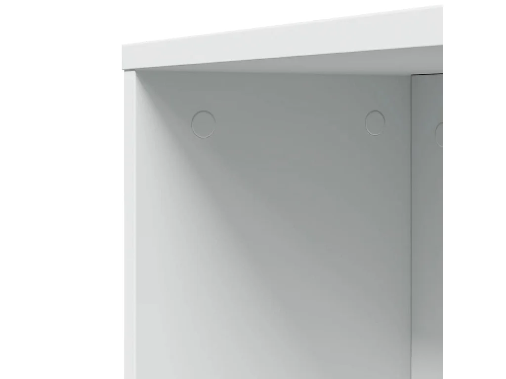 Armoire de salle de bain étroite avec roulettes blanc