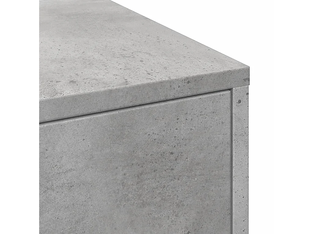 Mobile da bagno stretto con ruote grigio cemento