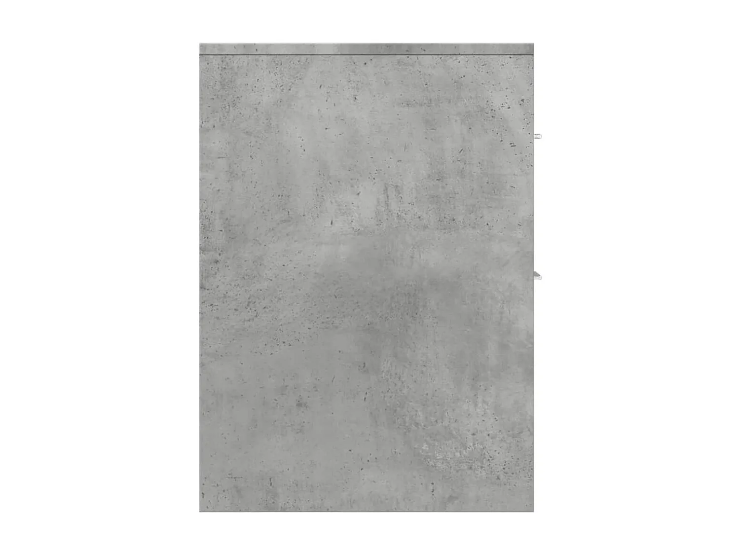 Armoire de salle de bain étroite avec roulettes gris béton