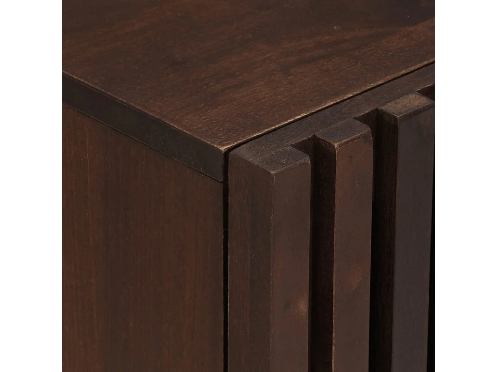 Buffet marron 40x34x75 cm bois massif de manguier