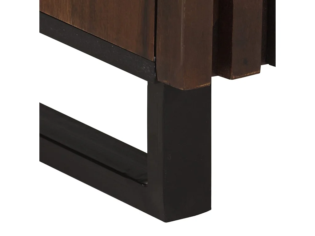 Buffet marron 40x34x75 cm bois massif de manguier