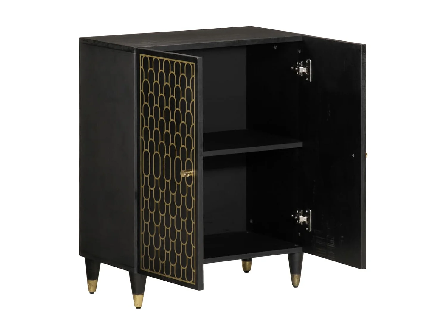 Beistellschrank 60x33x75 cm aus massivem Mangoholz