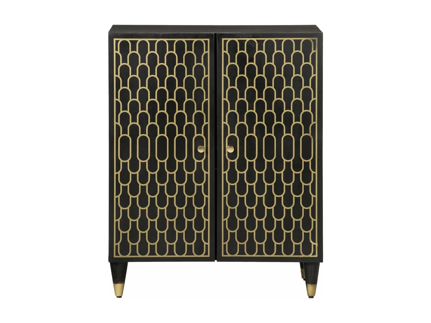 Beistellschrank 60x33x75 cm aus massivem Mangoholz