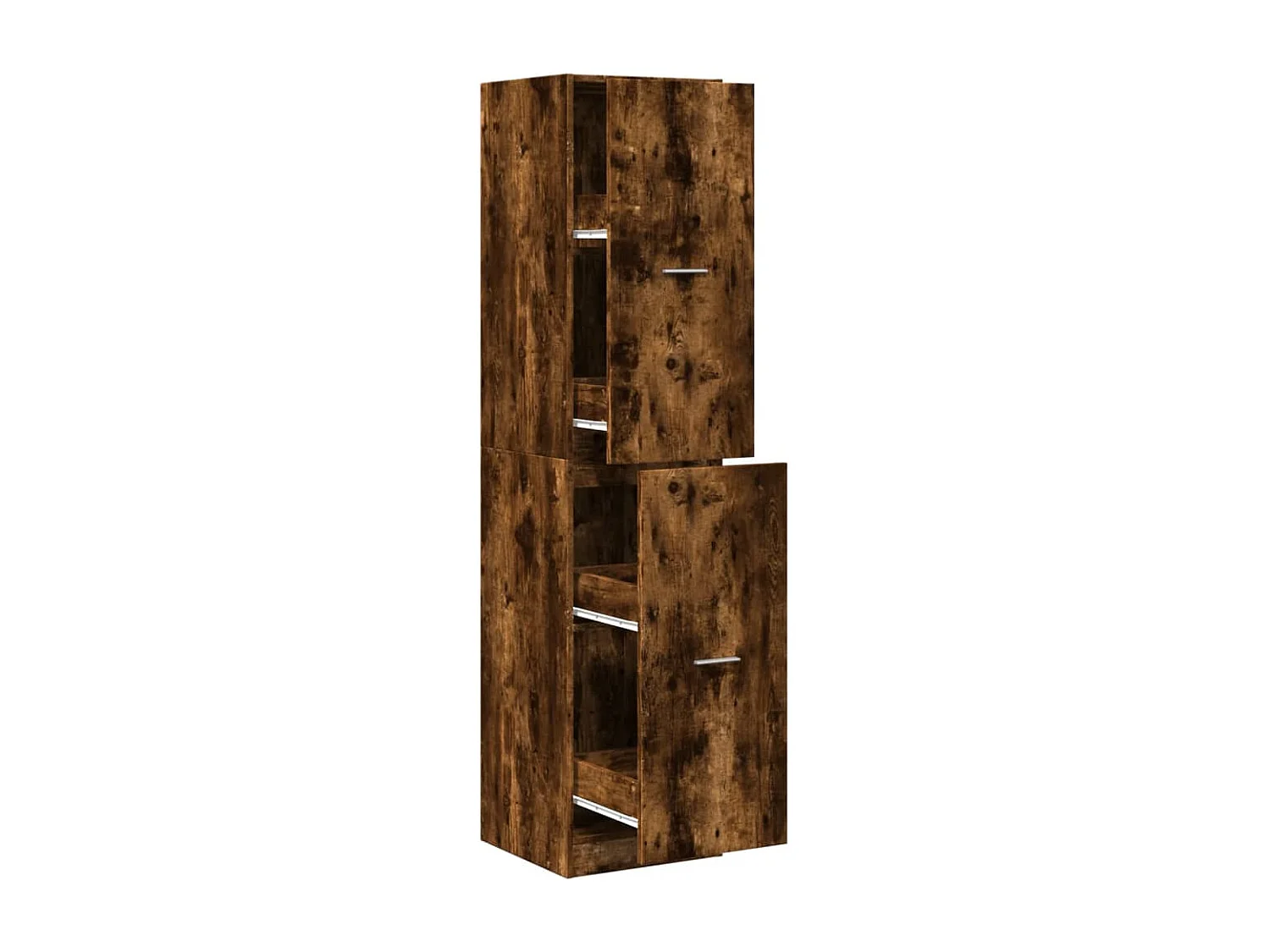 Mueble boticario roble ahumado 40x41x174,5 cm madera contrachapada