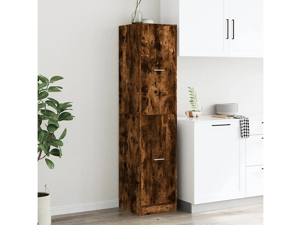 Mueble boticario roble ahumado 40x41x174,5 cm madera contrachapada