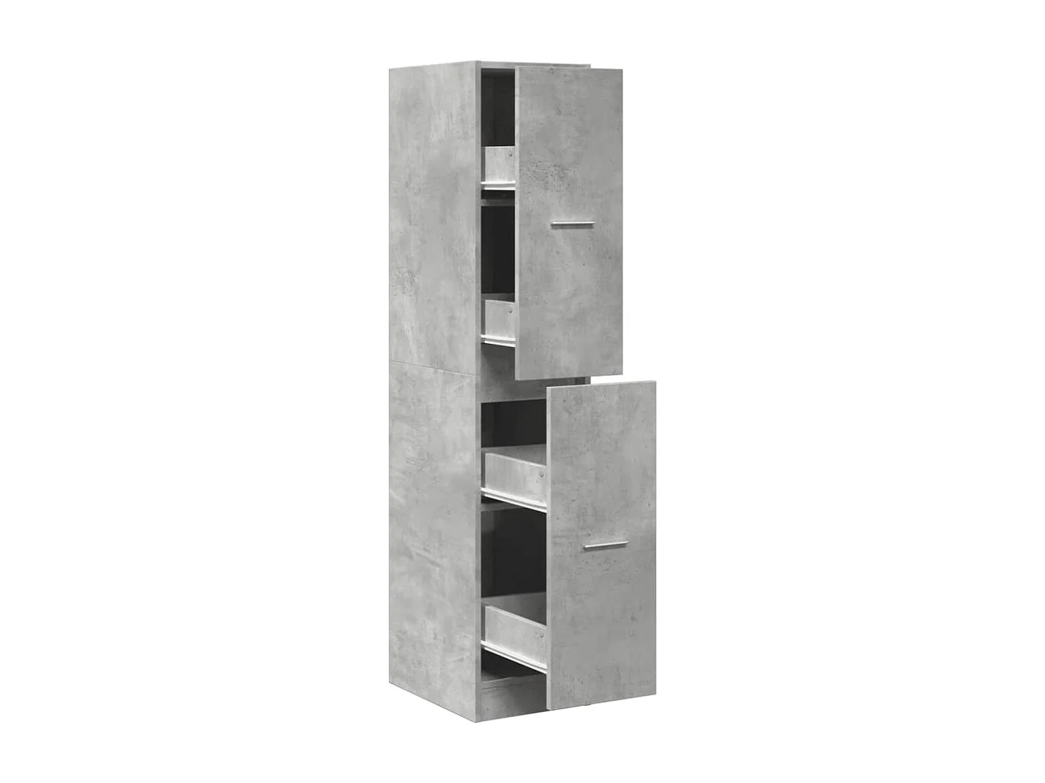 Armoire d'apothicaire gris béton 30x41x144,5 cm bois ingénierie