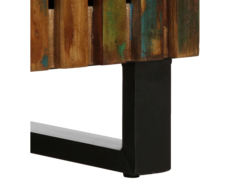 Credenza 38x34x160 cm in legno massello di acacia