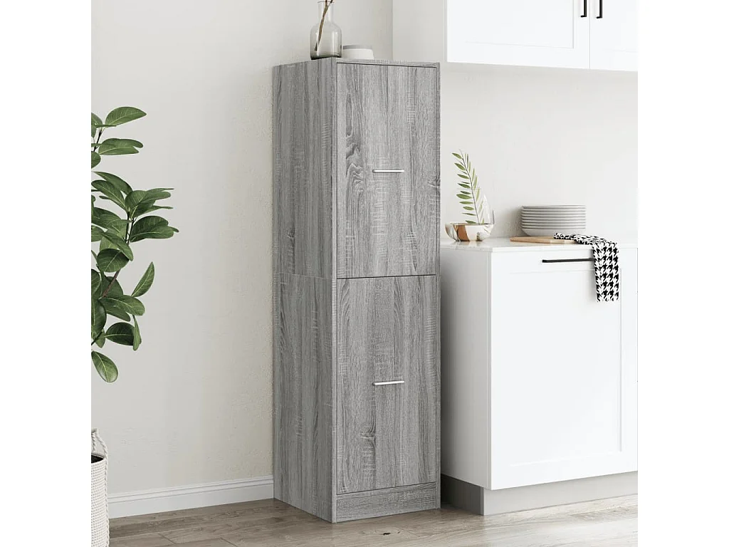 Armoire apothicaire sonoma gris 40x41x144,5cm bois d'ingénierie