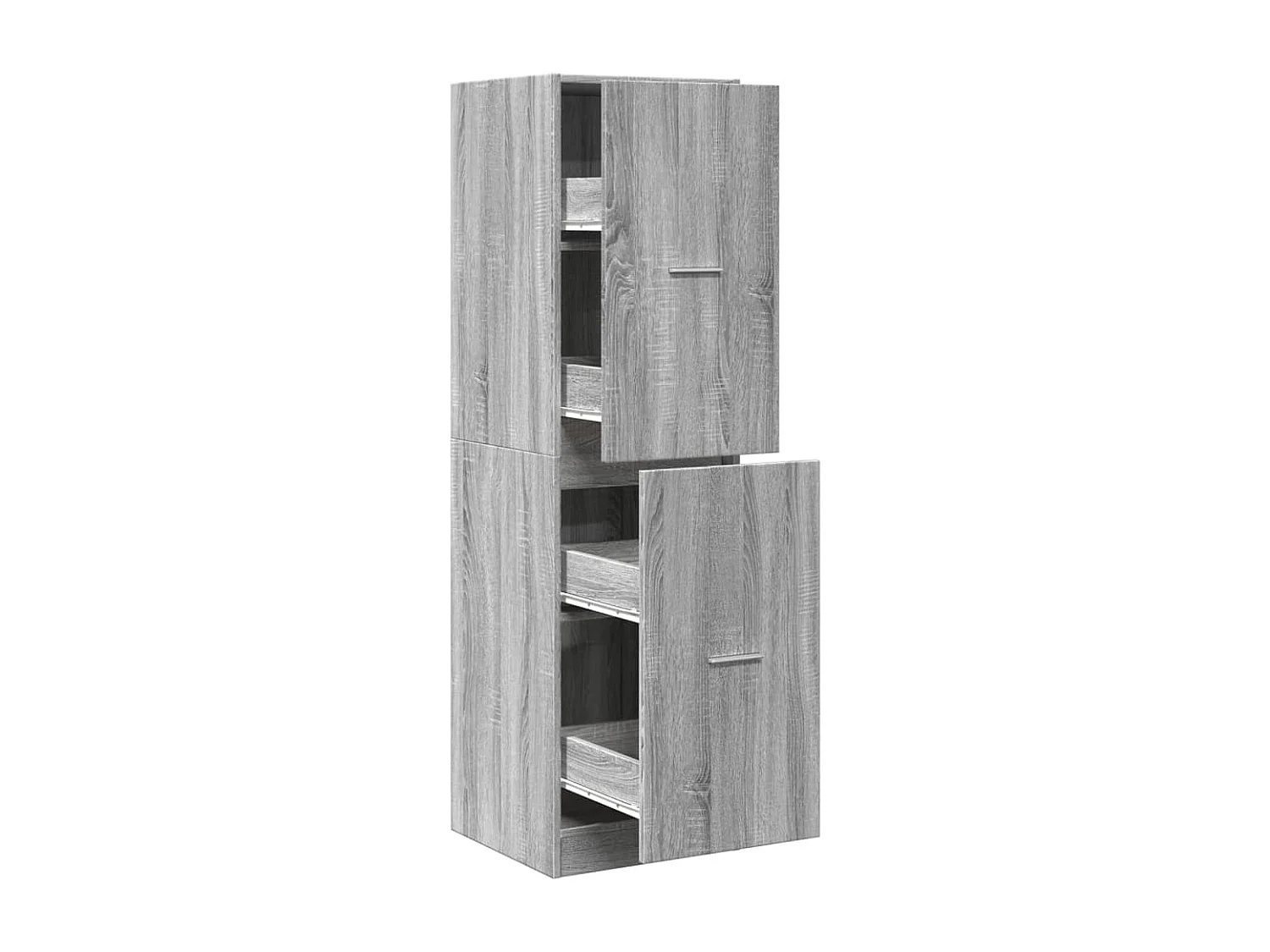 Armoire apothicaire sonoma gris 40x41x144,5cm bois d'ingénierie