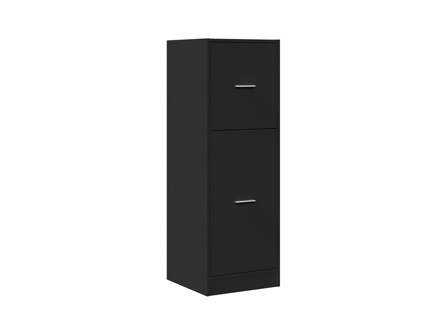 Armoire d'apothicaire noir 40x41x118 cm bois d'ingénierie