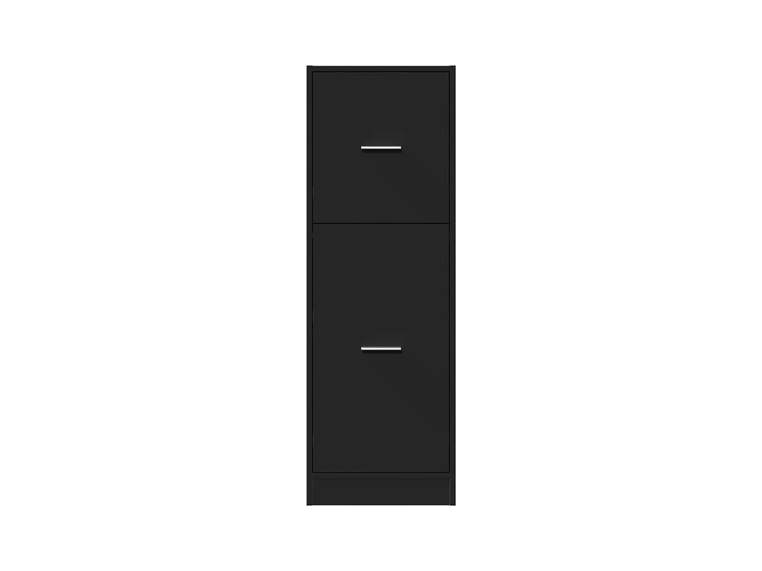 Armoire d'apothicaire noir 40x41x118 cm bois d'ingénierie