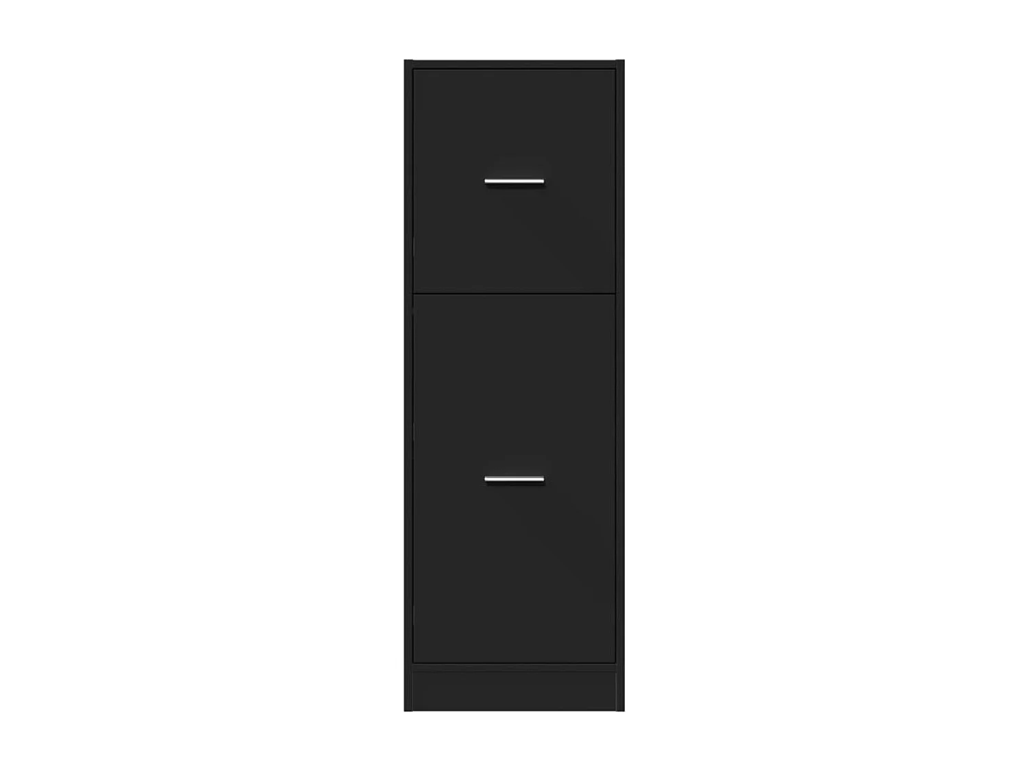 Armoire d'apothicaire noir 40x41x118 cm bois d'ingénierie