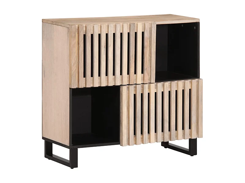 Buffet 80x34x75 cm Bois massif de manguier