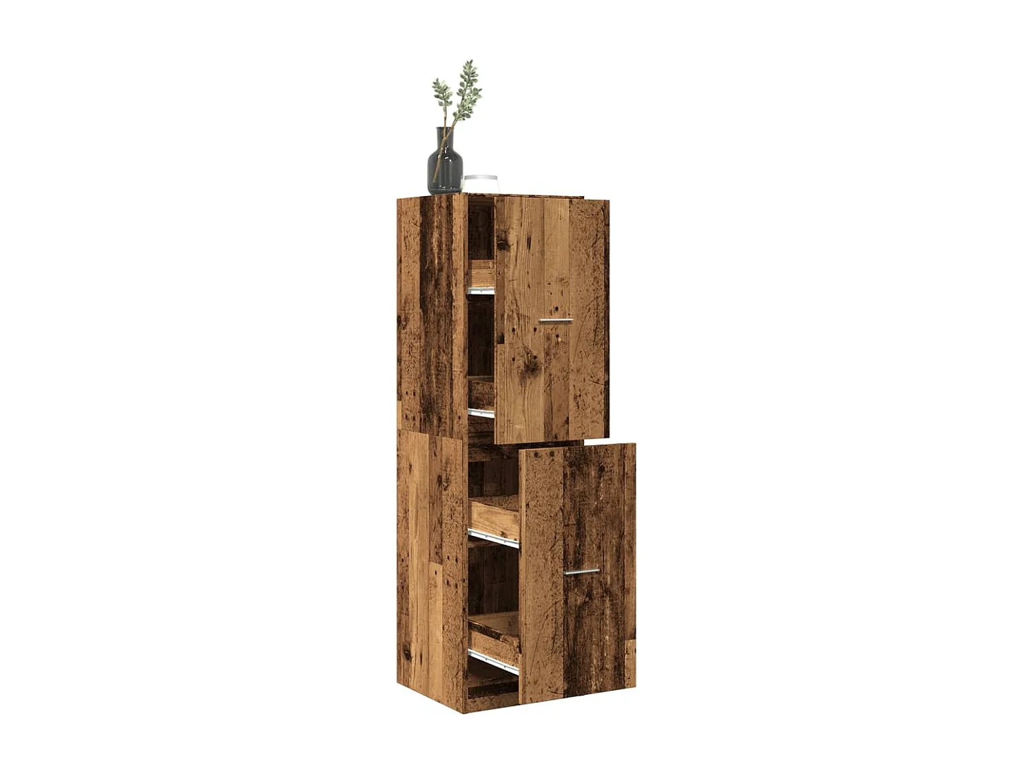 Armoire d'apothicaire vieux bois 40x41x144,5 cm bois ingénierie