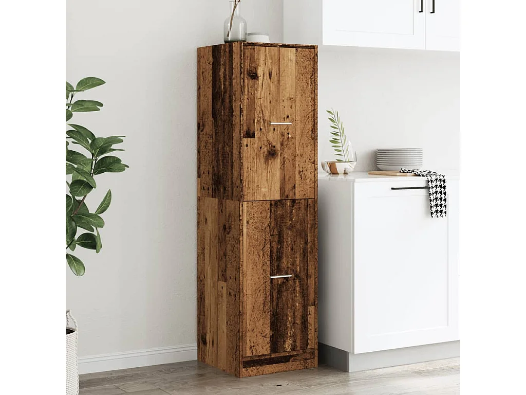 Armoire d'apothicaire vieux bois 40x41x144,5 cm bois ingénierie