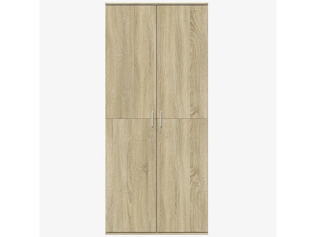 Hohes Sideboard aus Sonoma-Eiche, 80 x 35 x 180 cm, Holzwerkstoff