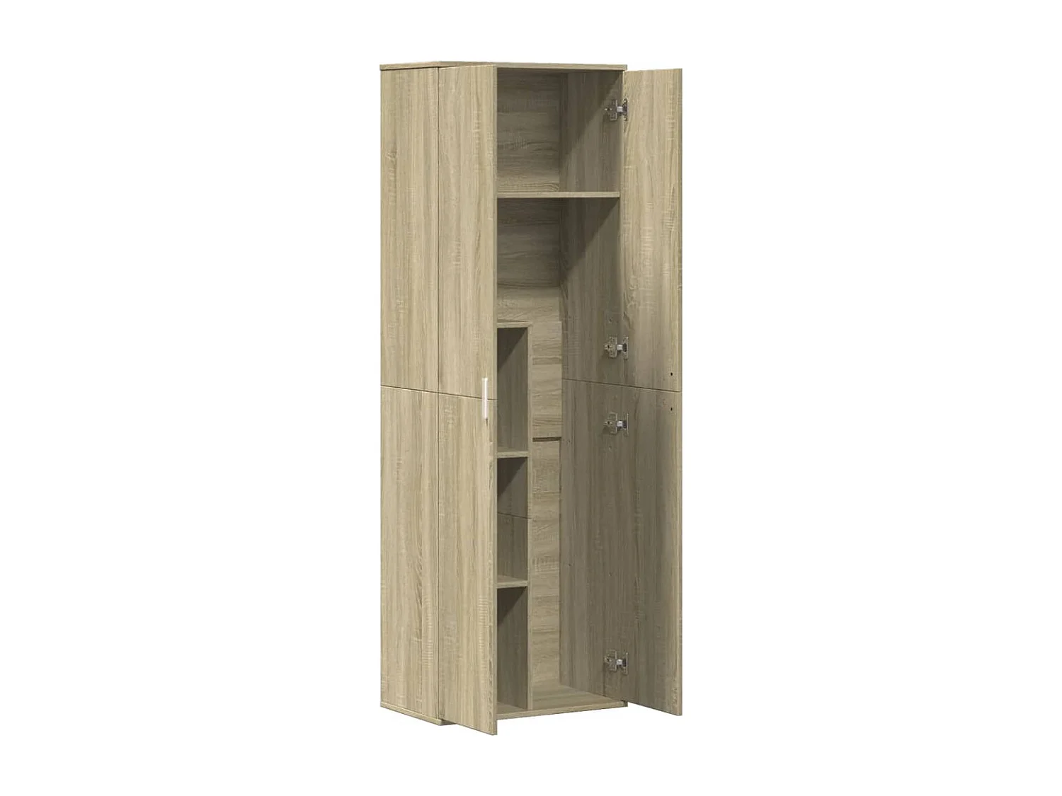 Buffet haut chêne sonoma 60x35x180 cm bois d'ingénierie