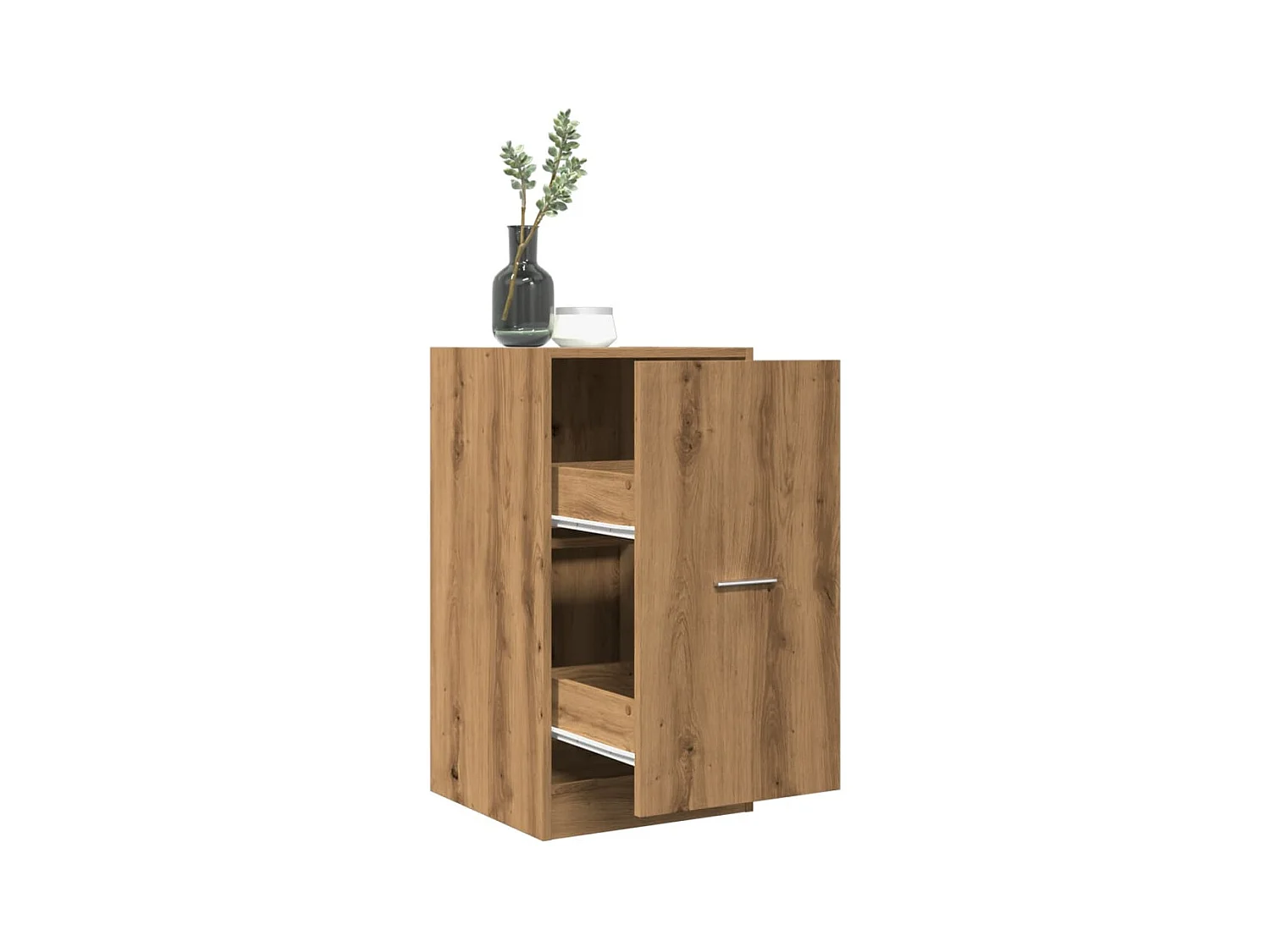 Armoire d'apothicaire chêne artisanal bois d'ingénierie