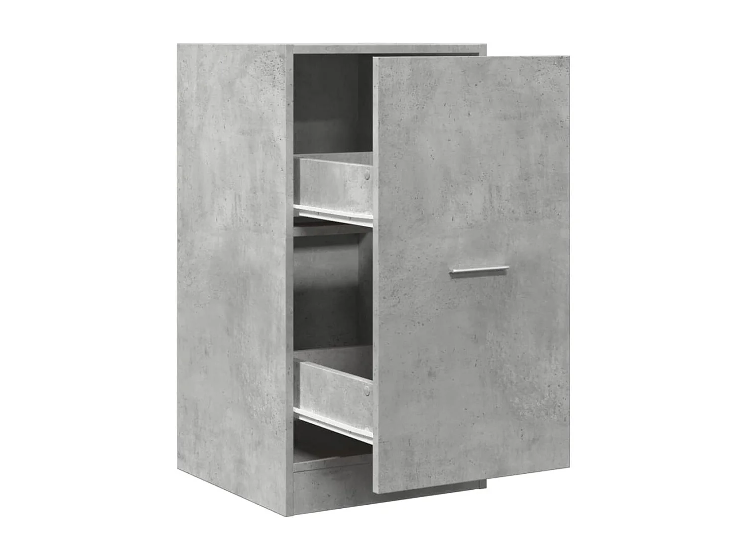 Armoire d'apothicaire gris béton 40x41x77,5cm bois d'ingénierie