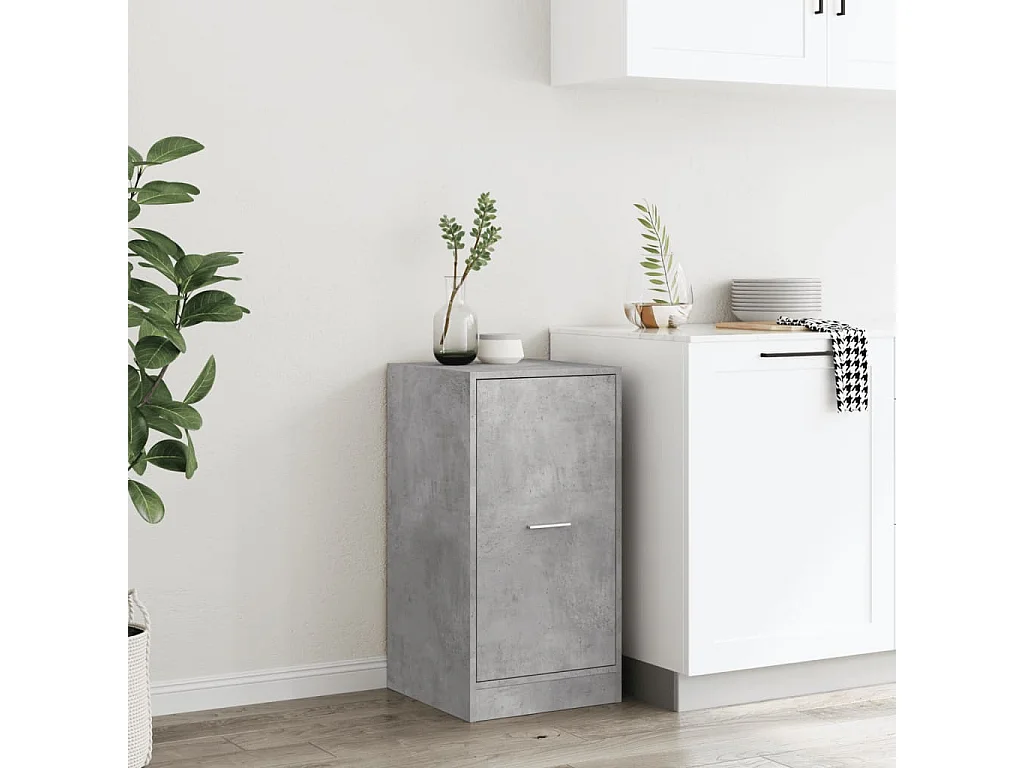 Armoire d'apothicaire gris béton 40x41x77,5cm bois d'ingénierie