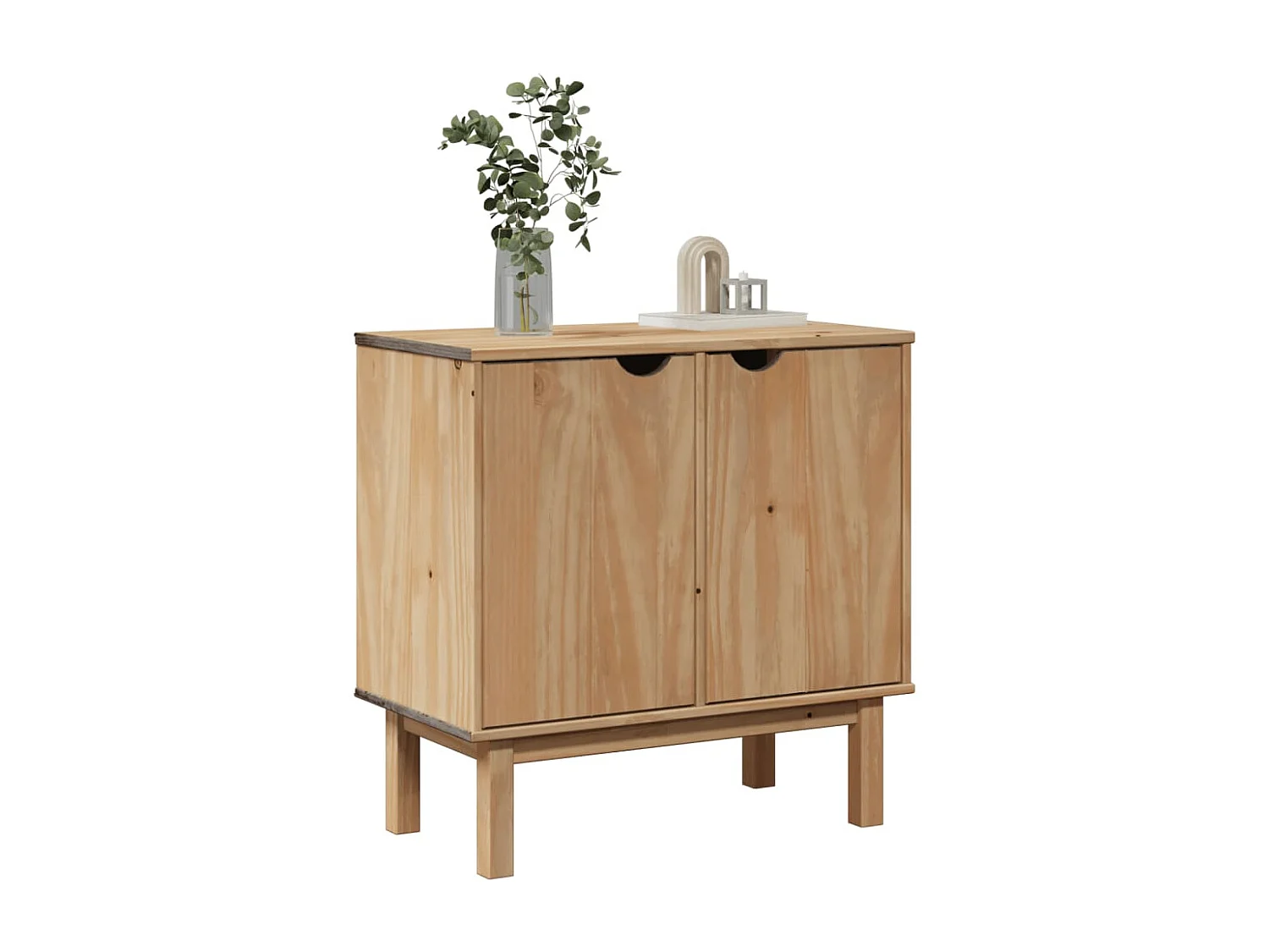 Mobile da ingresso OTTA 75x40x75 cm in legno massello di pino