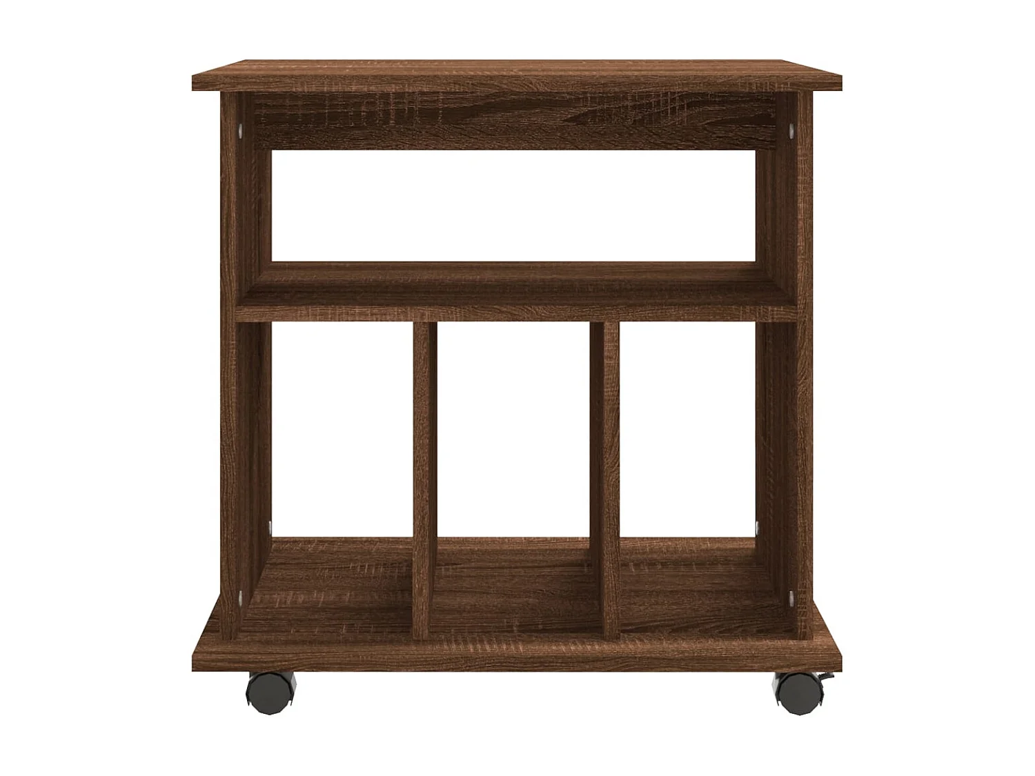 Armoire roulante chêne marron 60x45x60 cm Bois d'ingénierie