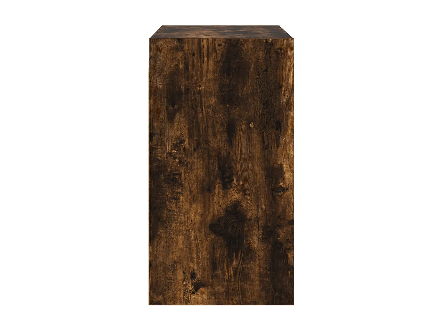 Mueble de pared con puertas de cristal de roble ahumado 68x37x68,5 cm