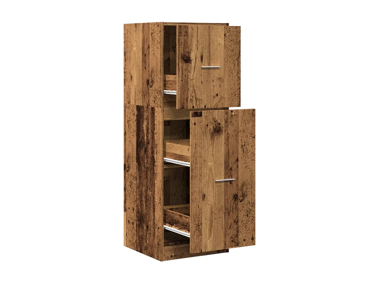 Mueble boticario madera vieja 40x41x118 cm madera contrachapada