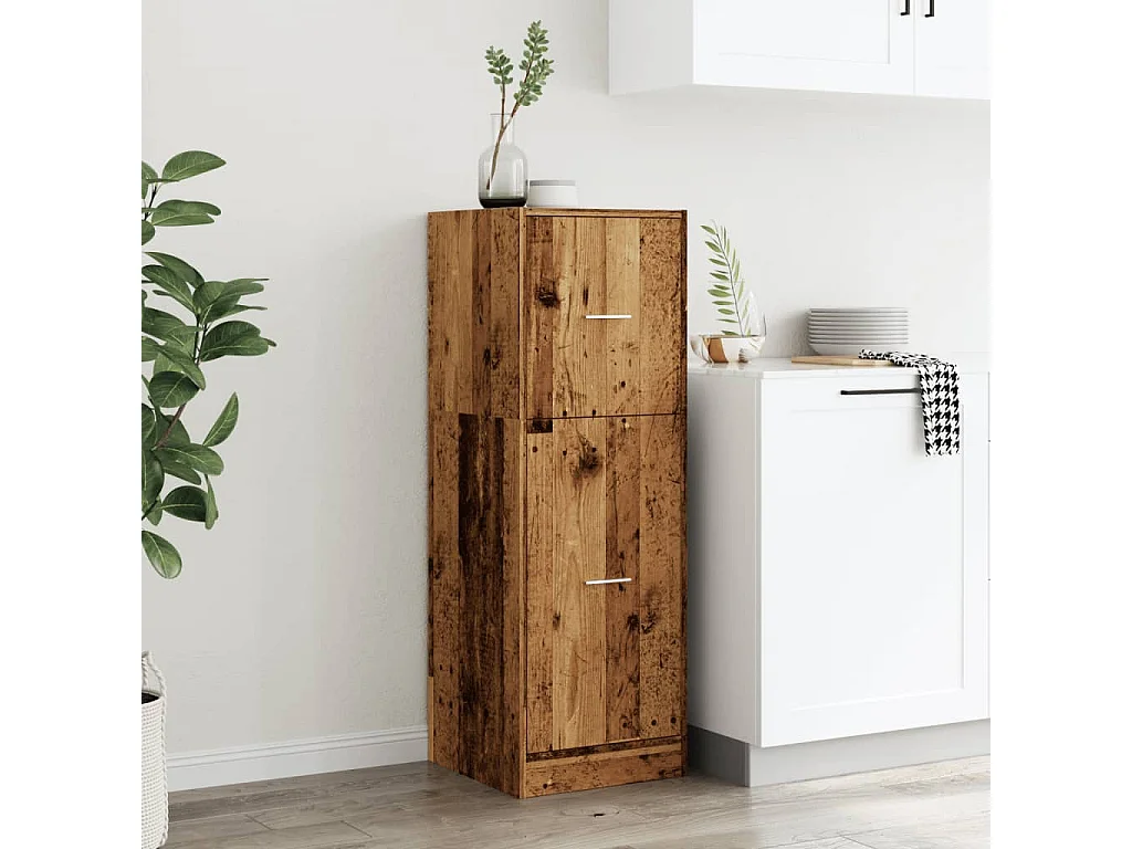 Mueble boticario madera vieja 40x41x118 cm madera contrachapada