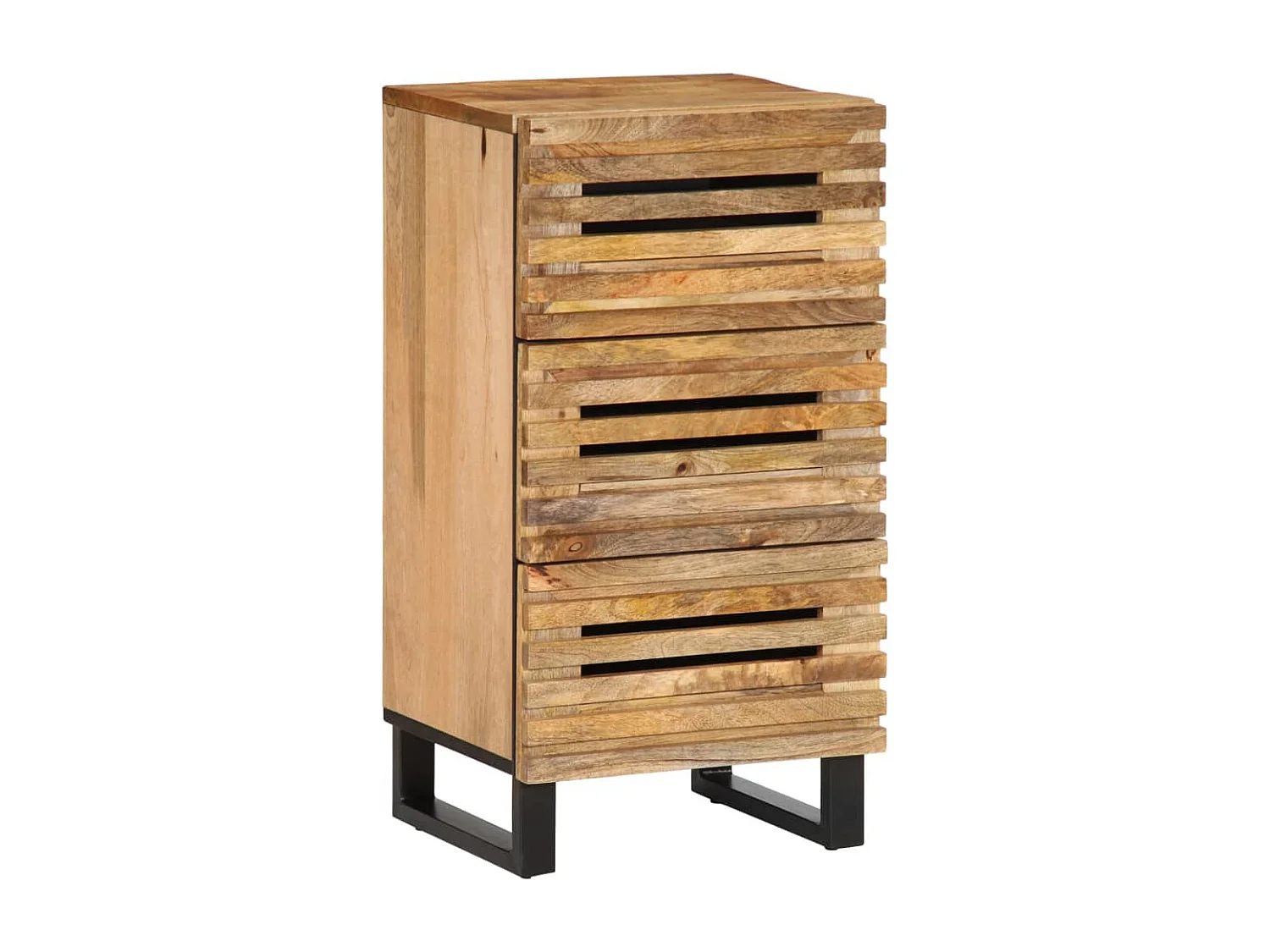 Buffet 40x34x75 cm bois de manguier massif brut
