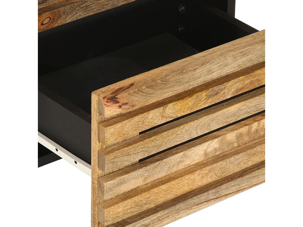 Buffet 40x34x75 cm bois de manguier massif brut